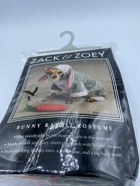 Zack And Zoey Bunny Rabbit Dog Costume Sz Large Bulldog